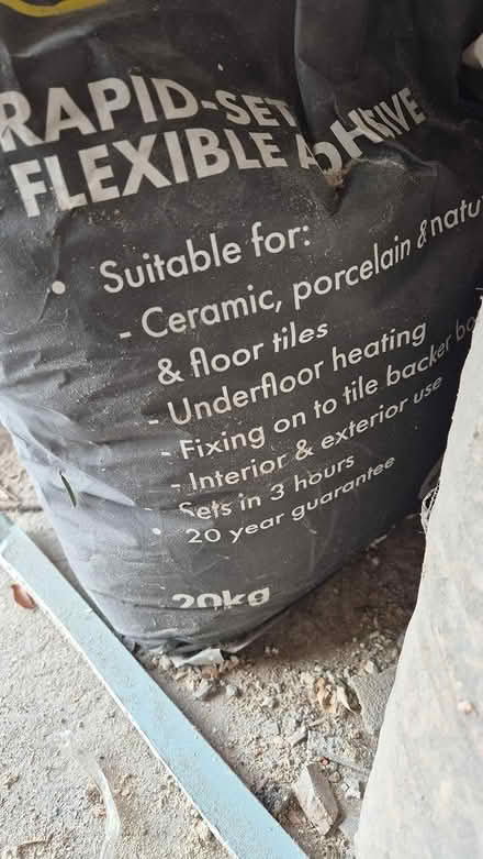 Photo of free Rapid Set Tile Adhesive approx 18kg (Nab Wood, BD18) #2