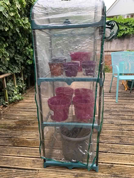 Photo of free Potting shelves, plastic pots, storage box (Twickenham TW1) #4