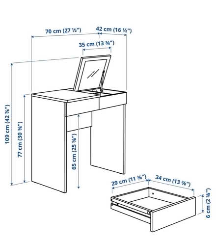 Photo of free Used Dressing Table (Assembled) (KT2) #2
