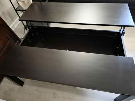 Photo of free Black coffee table with hidden shelf (Slough central SL2) #3