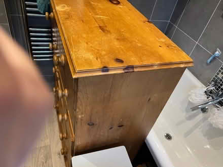 Photo of free Solid pine chest of drawers ( does not come apart ) (Lamberhead Green WN5) #3