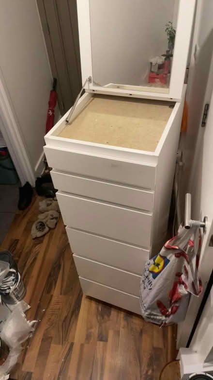 Photo of free White Dresser with Mirror (Carshalton SM5) #1