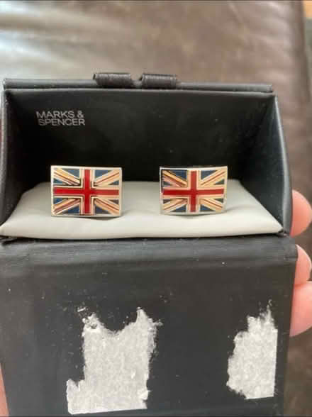 Photo of free Union Jack cuff links (Cheshunt En8) #1