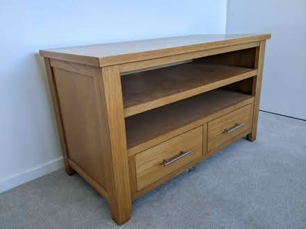 Photo of free Oak TV stand with drawers (Churchgate, Cheshunt EN8) #2