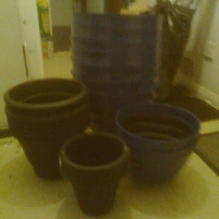 Photo of free Plastic decorative flower pots (Havant PO9) #1