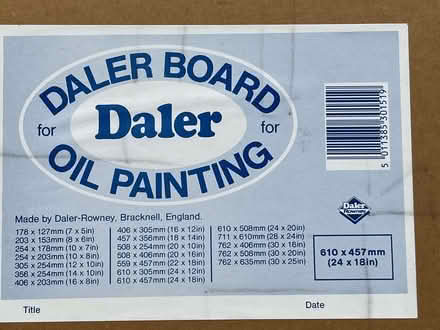 Photo of free Daler (Oil Painting) Board (St Stephens AL3) #2
