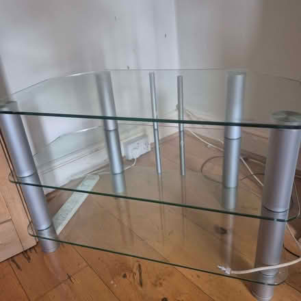 Photo of free Glass TV table (West Hampstead NW6) #1