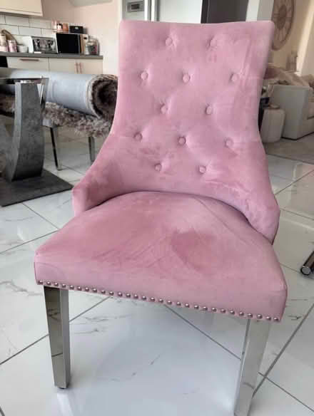 Photo of free Pink Lion Knocker Dining Chairs (2) (Wadsley Bridge S5 8) #3