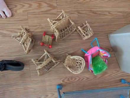 Photo of free Barbie wicker furniture (9.high street, Lebanon NH) #1