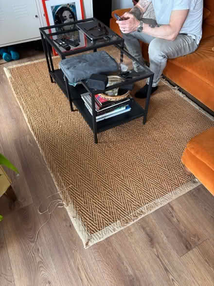 Photo of free Hessian rug - 203 x 137cm (Bow E3) #1