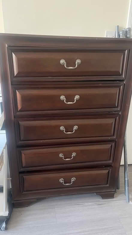 Photo of free Tall wood shelves (Kt5) #1