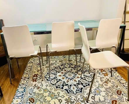 Photo of free Glass table with four chairs (SW) #1