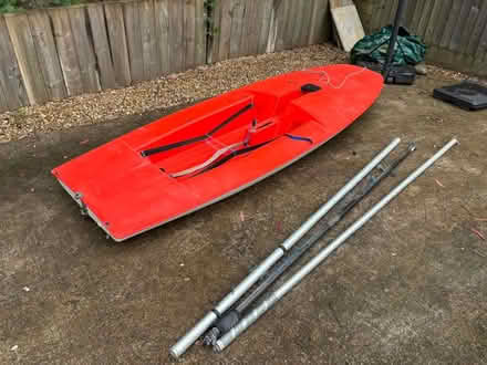 Photo of free Old (leaky) topper dinghy (Dockenfield) #1