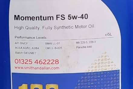 Photo of free 5L Synthetic (High Quality) Motor Oil (Great Billing NN3) #2