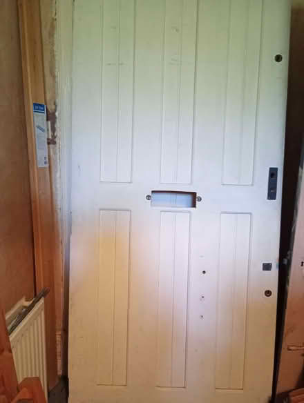 Photo of free unfinished big front door (Chapeltown LS7) #1