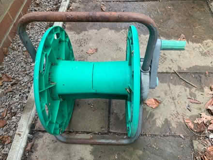 Photo of free Hozelock garden hose reel (Norwich, NR7 Harvey Lane) #1
