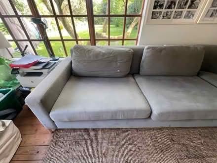 Photo of free Sofa - corner, grey, fabric (W4) #2