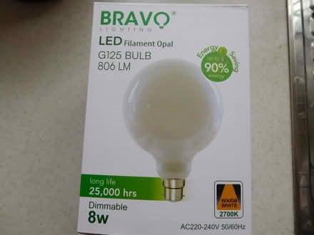Photo of free LARGE LED globe BC bulb - new (Penrhyn Bay LL30) #2
