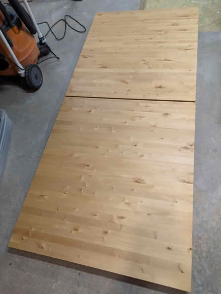 Photo of free Wood table with extension leaf (Glen Rock) #1