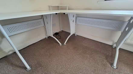 Photo of free White PC desk. Used,good condition (Hillmorton CV22) #3