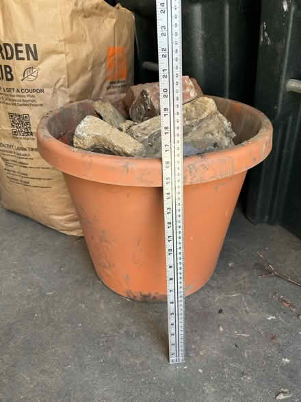 Photo of free Clay outdoor planters; rip-rap (Columbia Heights (Monroe St)) #3