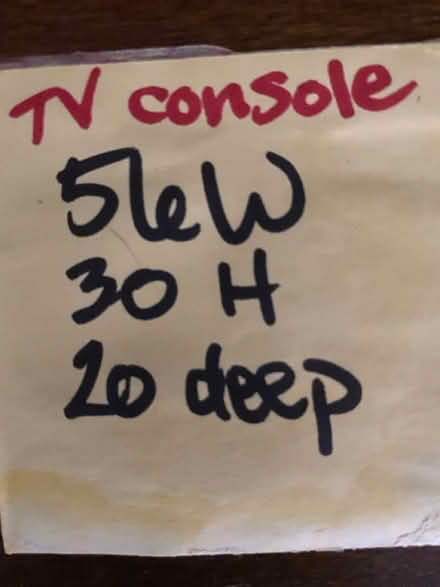 Photo of free beautiful wood tv console (Near Michael’s on Homestead) #2