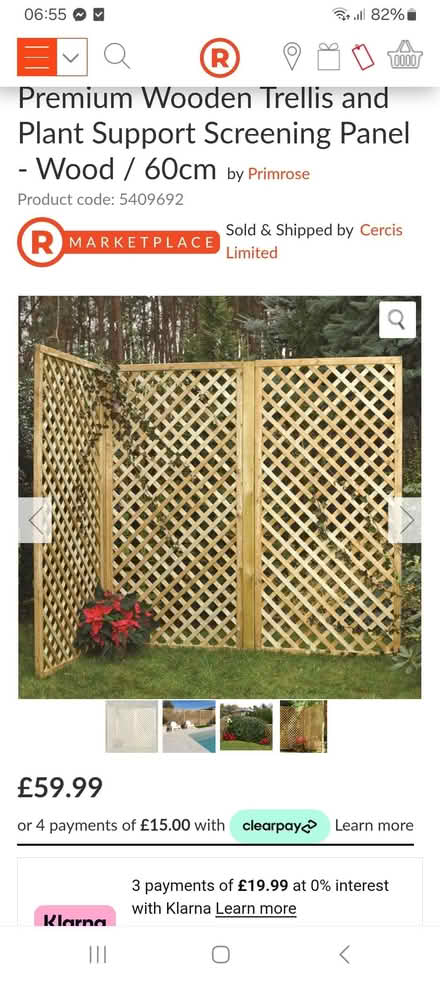 Photo of GARDEN TRELLIS any size or condition (Old Swan L13) #1