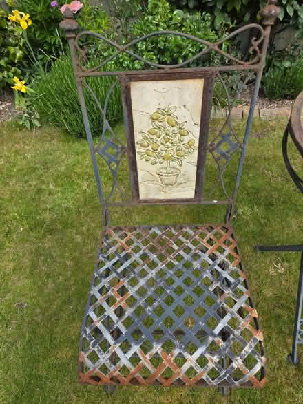 Photo of free Wrought iron table and chair set (Chelmsford CM2) #4