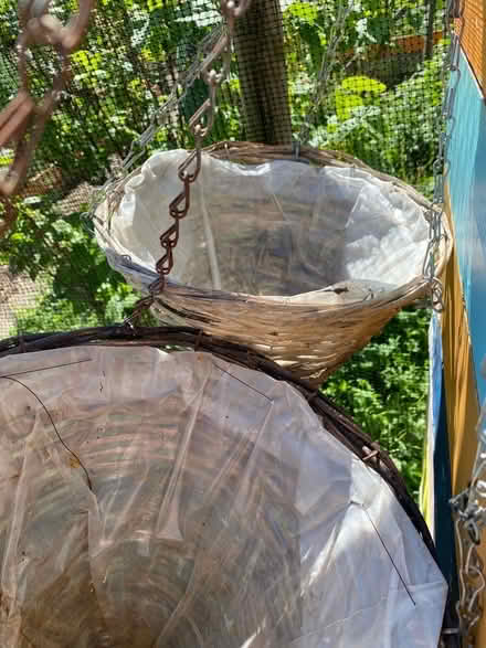 Photo of free 5 conical shape wicker hanging baskets (Lightpill GL5) #2