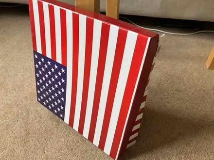Photo of free Sturdy reusable USA-themed box (folds flat) (Upper Wolvercote OX2) #2