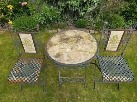 Photo of free Wrought iron table and chair set (Chelmsford CM2) #1