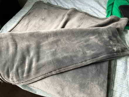 Photo of free Grey fleece throw (Upper Wolvercote OX2) #1
