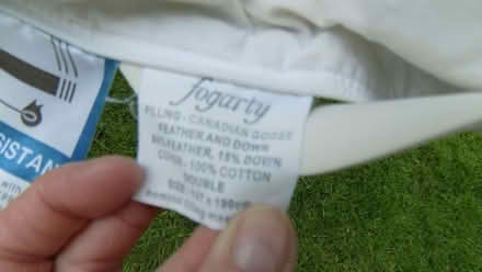 Photo of free Fogarty feather & down mattress topper - double bed size (Canworthy Water PL15) #4