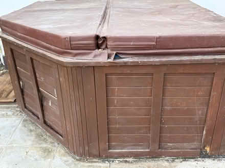 Photo of free Hot tub jacuzzi blue 6.5ft x 6.5ft (BN7) #1