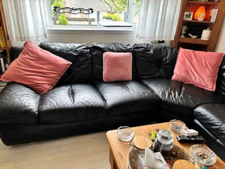 Photo of free Leather corner sofa (Hastings TN35) #2