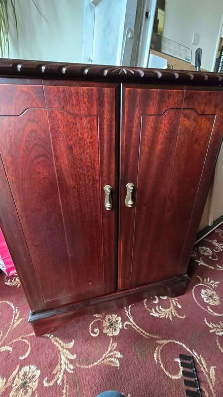 Photo of free Mahogany dvd storage unit (Fenwick DN6) #1