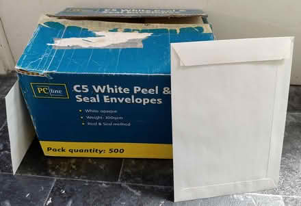 Photo of free C5 white envelopes (approx 500) (Kensington Olympia W14) #1