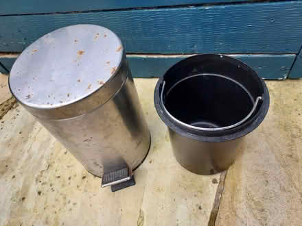 Photo of free Small chrome pedal bin (Kilmacanogue, North Co Wicklow) #4