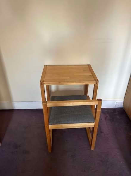 Photo of free Small wooden desk and chair (Futon Company) (Crouch End N8) #1