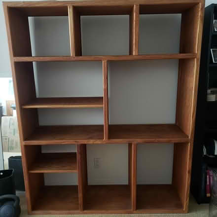 Photo of free 6 ft. Tall Oak shelving (Silverlake area, Everett) #1
