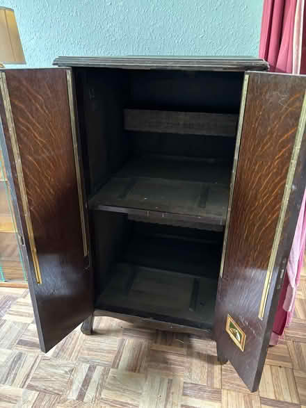 Photo of free Old wood LP cabinet (Headington Hill OX3) #2