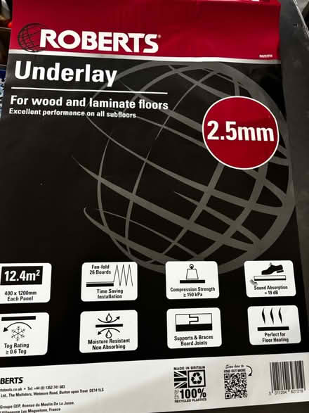 Photo of free Flooring underlay (GU15) #1