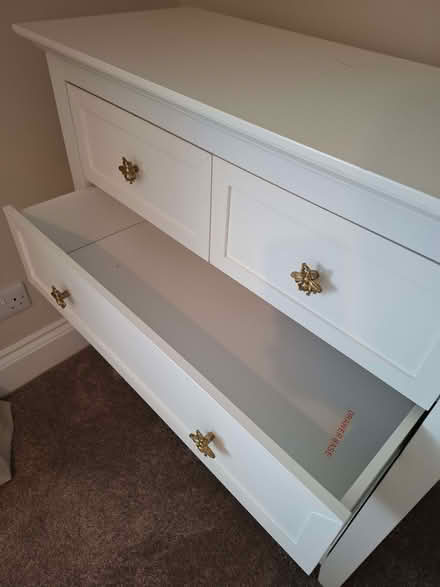 Photo of free white drawers (Quernmore LA2) #4