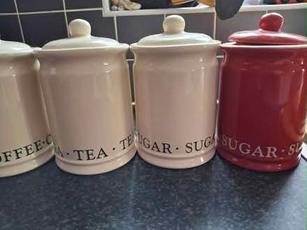 Photo of free Ceramic Coffee/Sugar/Tea Cont'rs (Murrow) #2