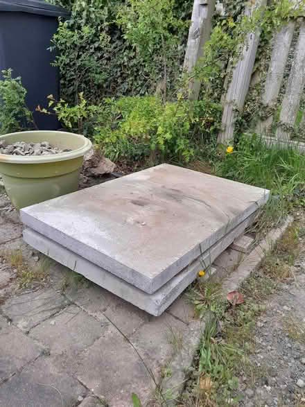Photo of free 2 new concrete flags (Widdrington, Morpeth NE61) #1