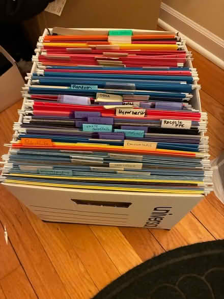 Photo of free Box of hanging file folders (Miami Rd. just no. of Iroquois) #1