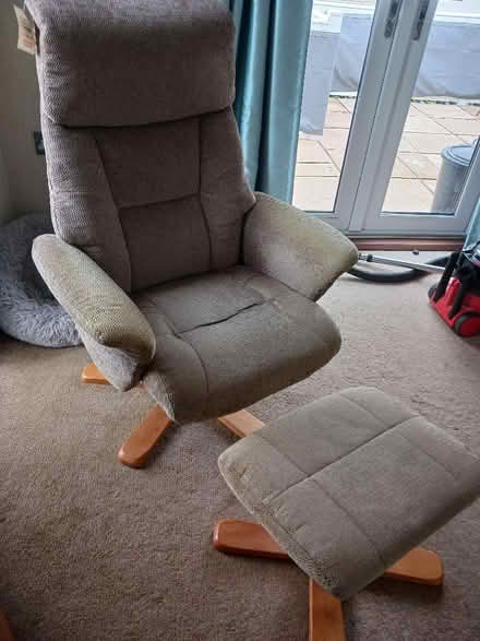 Photo of free Swivel Armchair and Footstool (Yarwell PE8) #2