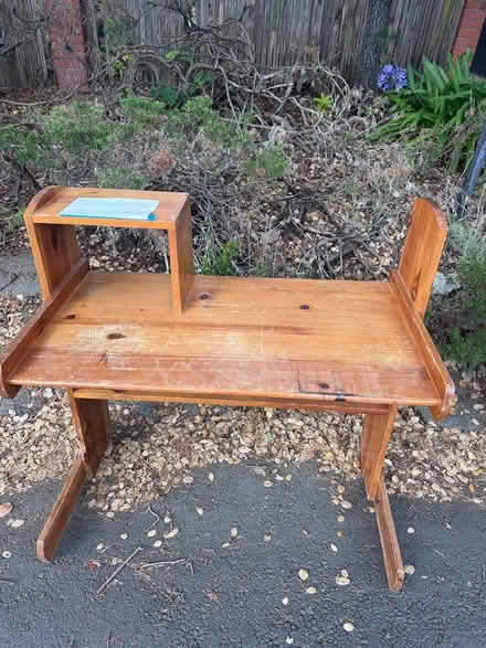 Photo of free Curb Alert-solid pine desk-Sun May3 (Oakland) #1