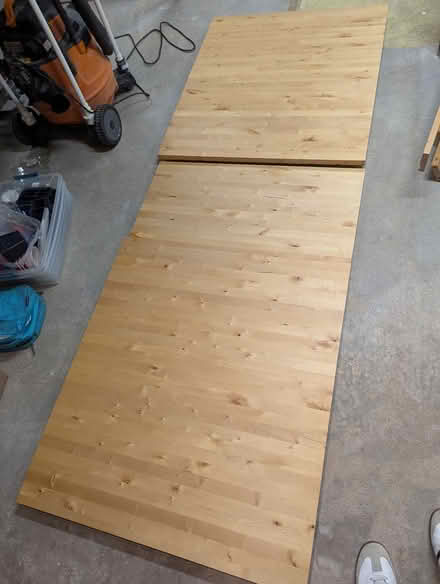 Photo of free Wood table with extension leaf (Glen Rock) #2