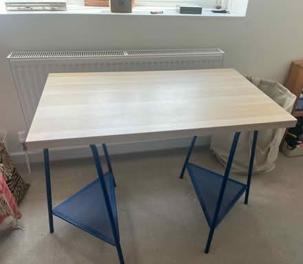 Photo of free IKEA tilslag trestle desk (Blackheath) #1